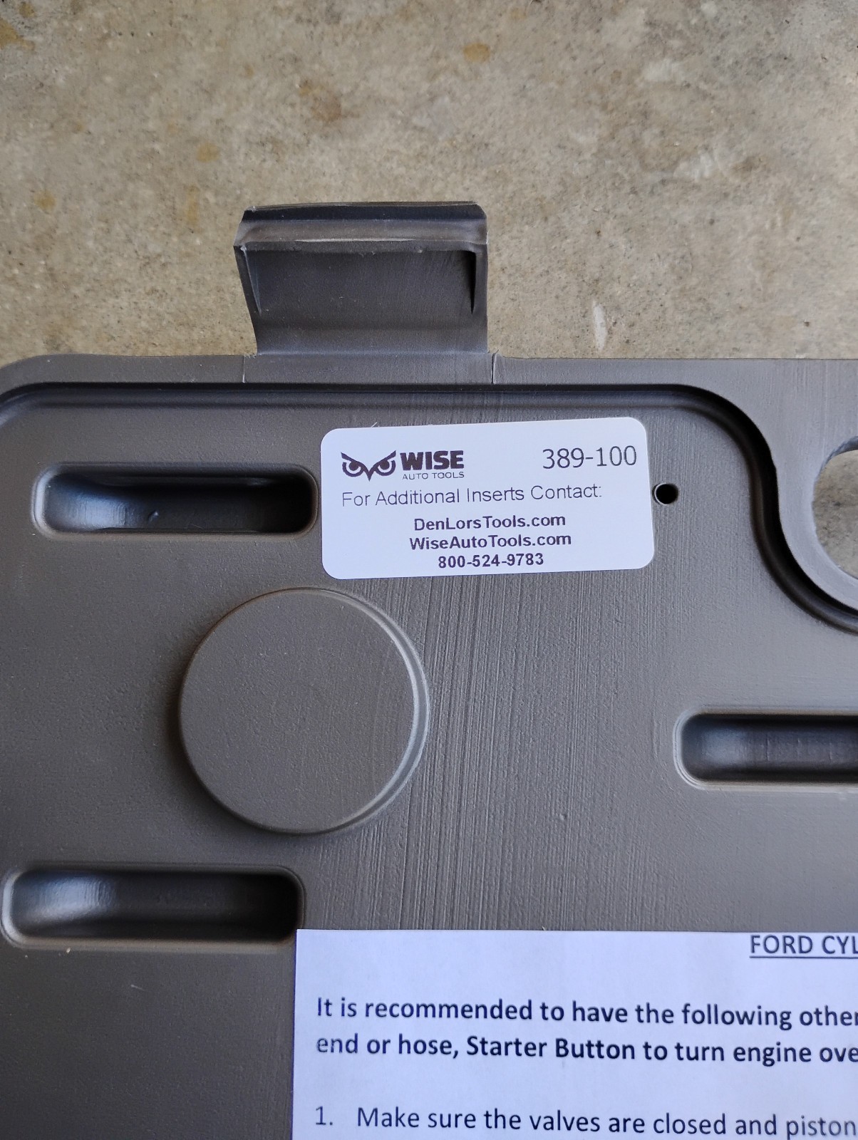 Cal-Van Tools Part #38900 Ford Triton Insert Tool Installer Kit