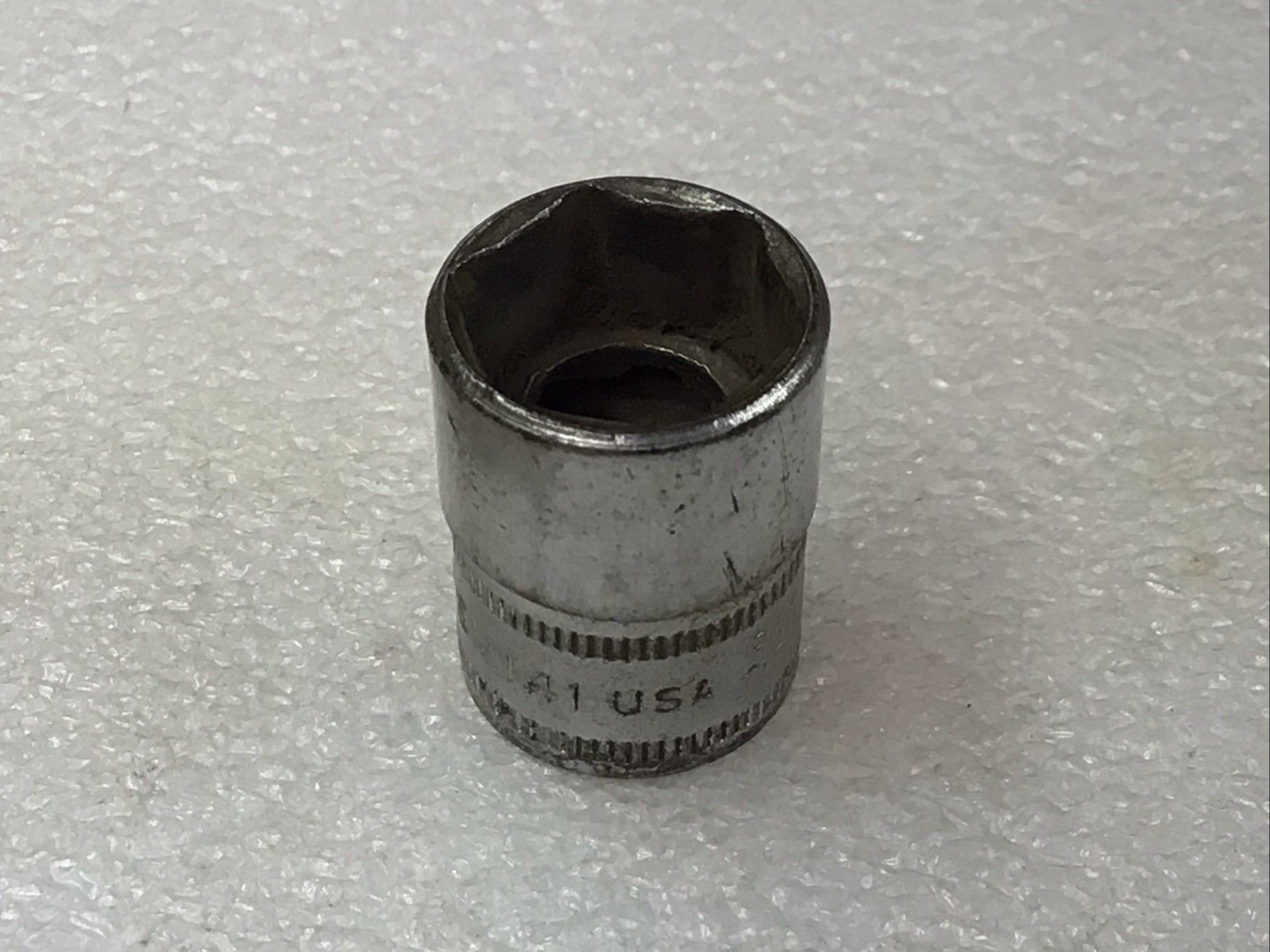 Snap On FSM141 – 14mm, Metric, 3/8″Dr., 6-Pt., Shallow, Chrome Socket-USA-NICE