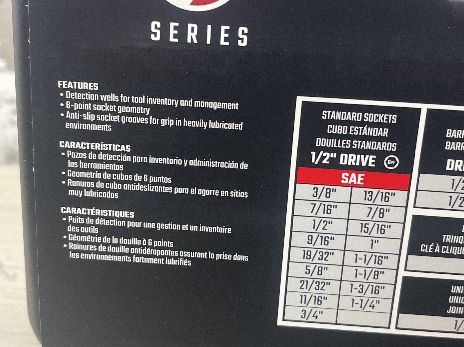 Craftsman V Series 21 Piece 1/2″ Drive Shallow SAE Socket Set CMMT45754V New
