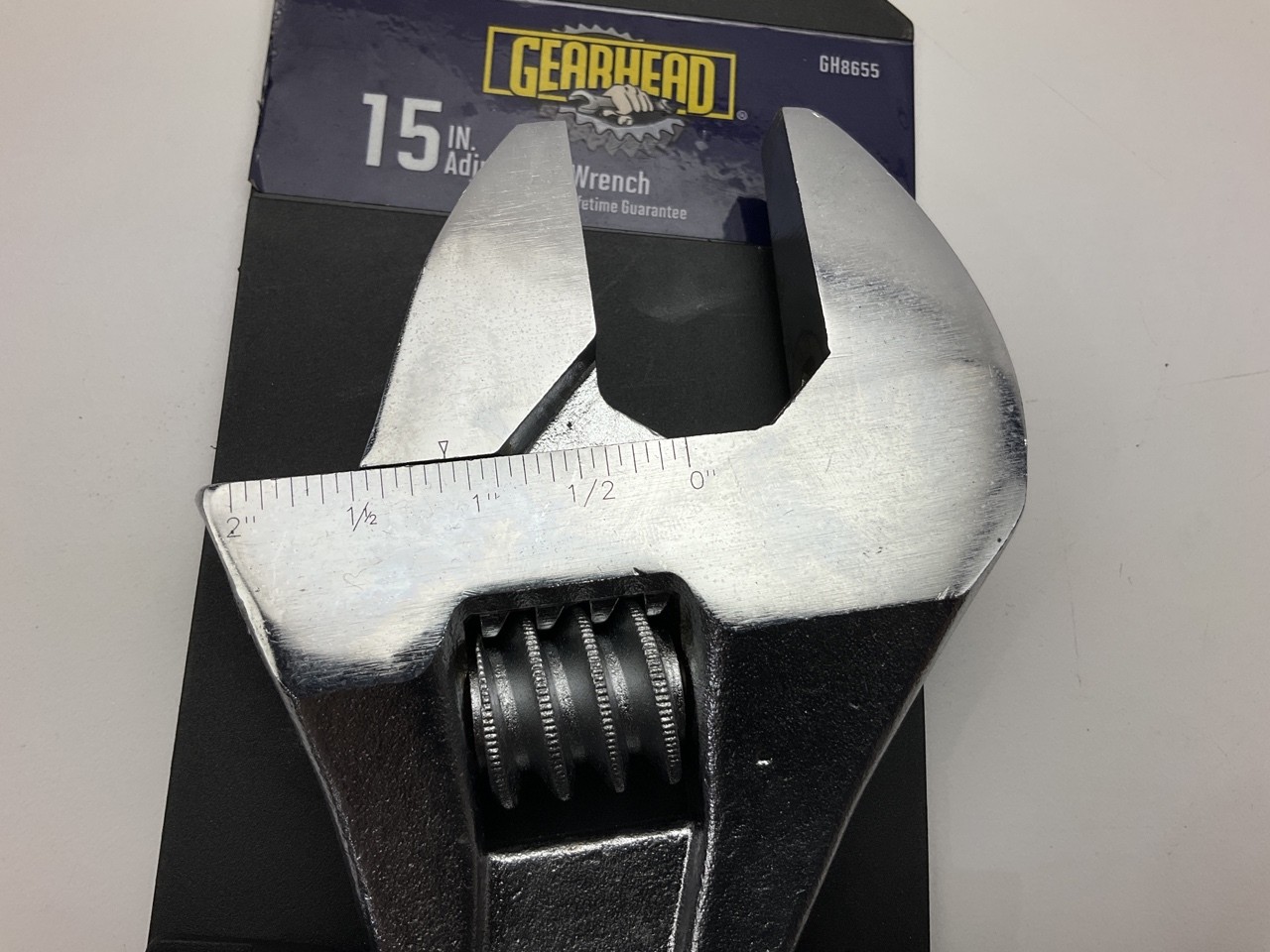 Gearhead GH8655 Adjustable Wrench, 15″