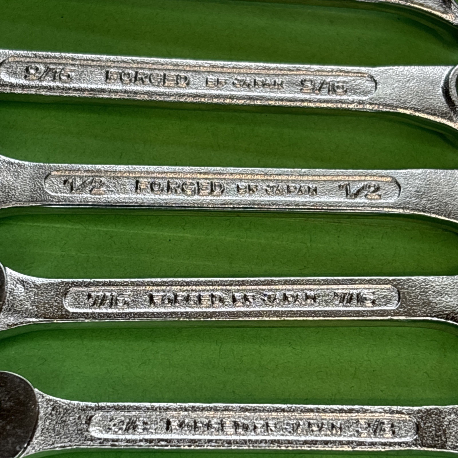 Vintage Sears 6pc SAE Wrench Set 4390 Made in Japan 3/8″-11/16″ 12 Point