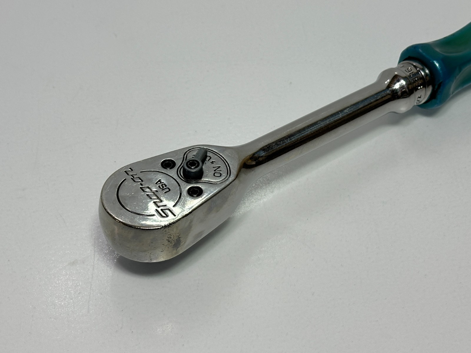 🇺🇸 Snap-on Tools USA S836 1/2″ Drive Pearl Blue Hard Handle Ratchet