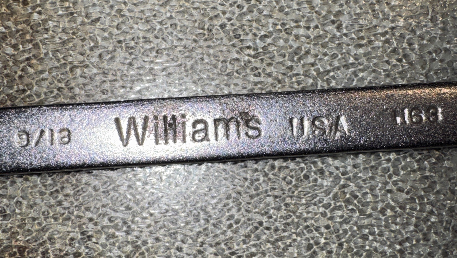 Vintage Williams NOT Superrench 9/16″ Combination Wrench 12 Point 1163 USA RARE
