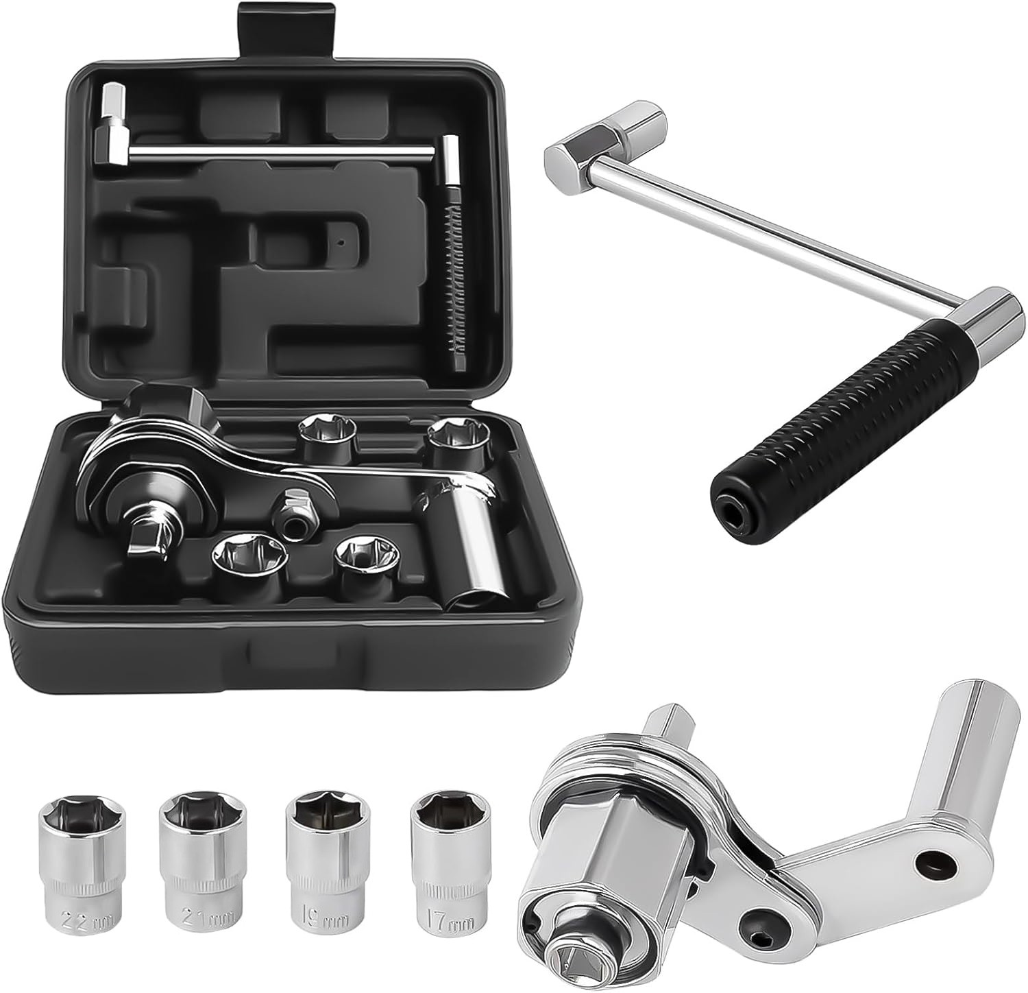 Heavy Duty Torque Multiplier Wrench Set Lug Nut Remover 17 19 21 22 Tire Change
