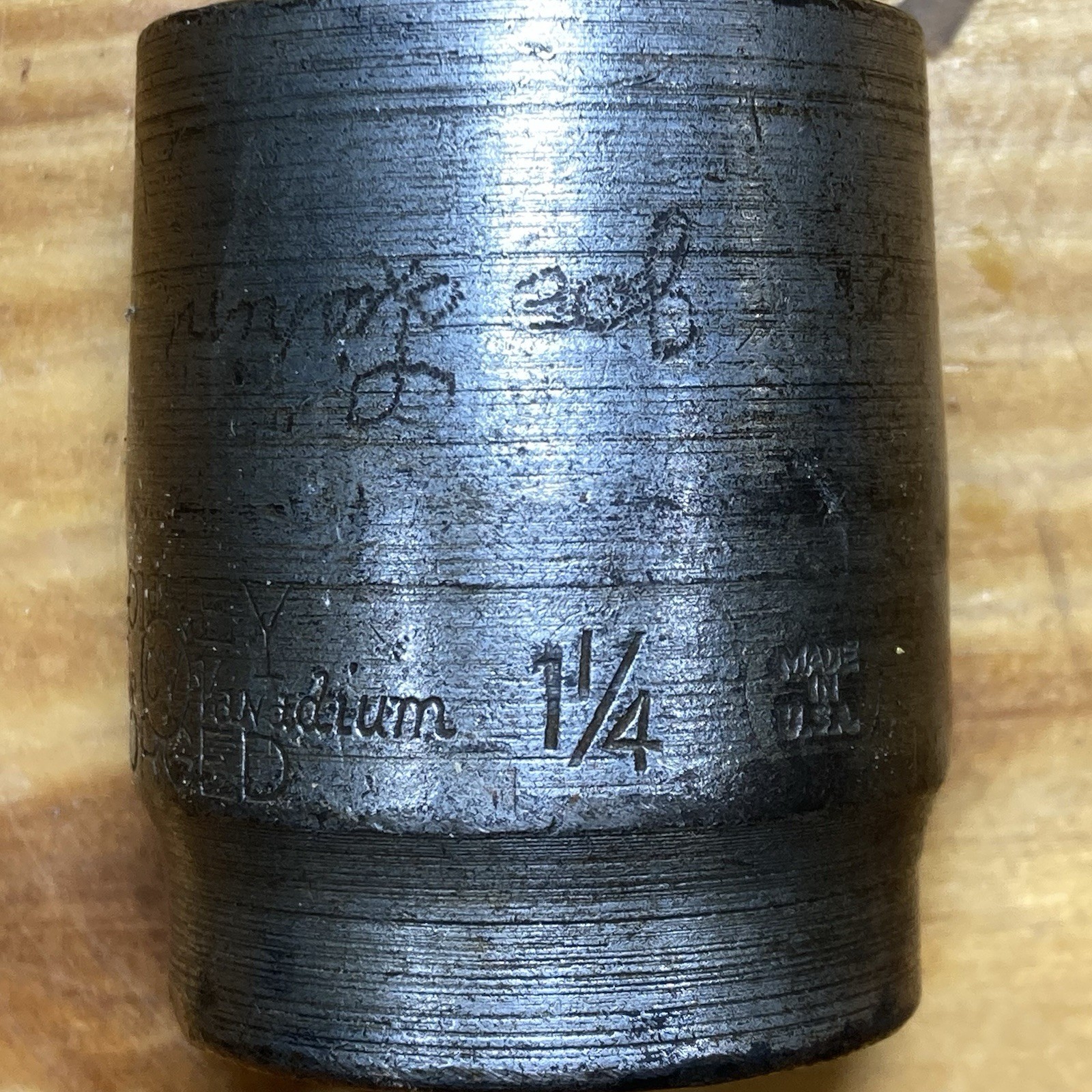 Bonney Forged 3/4” Drive 1-1/4” 6-Point Socket 4240 Vintage Chrome Vanadium