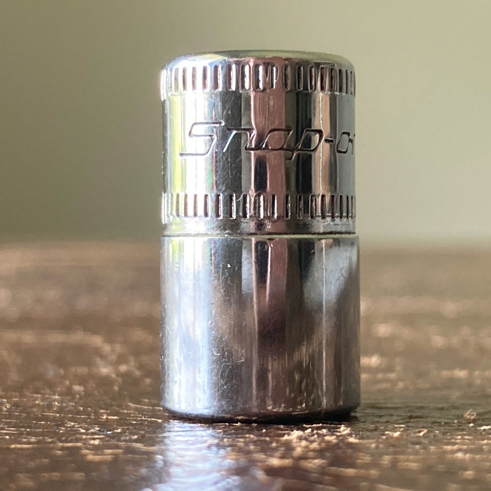Snap-on Tools 9mm TMM9 1/4″ Drive 6Pt Point Shallow Chrome Socket USA