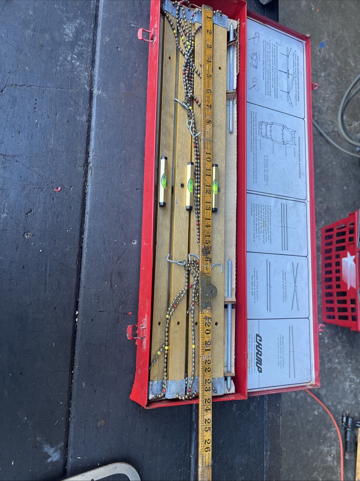 Rare Vintage Champ Frame Straightening Equipment Kit Sun Valley California