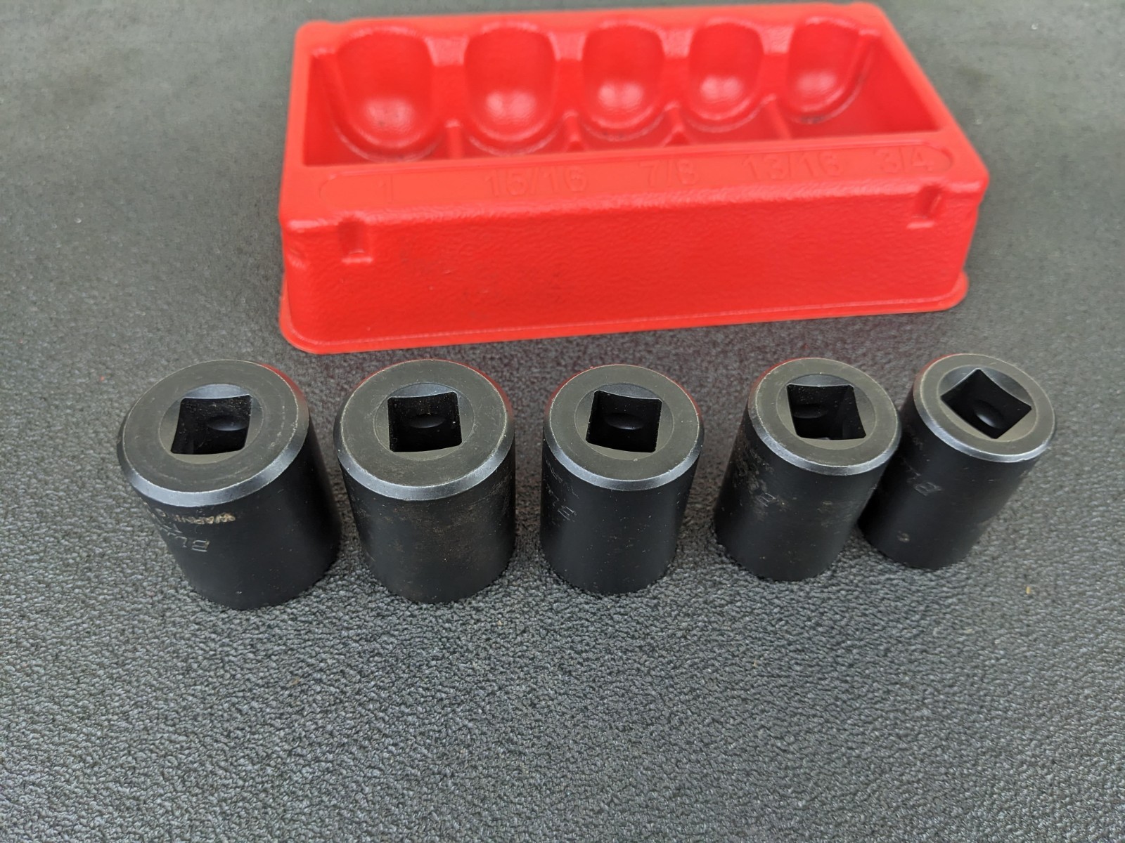 #bp378 Blue Point 305TTWYA 1/2″ Shallow Twist Impact Turbo Socket Set 3/4″ – 1″