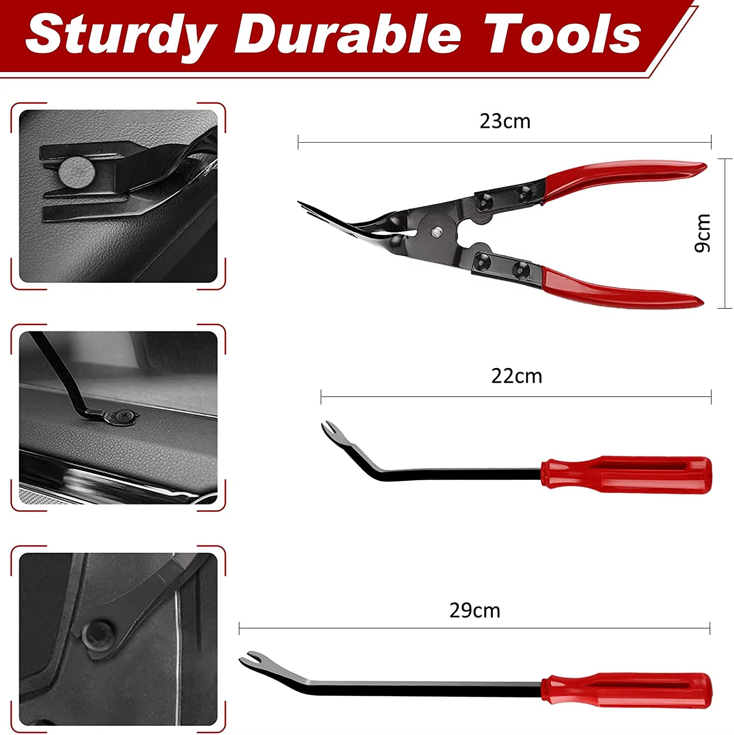 38PCS Auto Trim Removal Tool Kit Car Panel Door Dash Stereo Pry Set