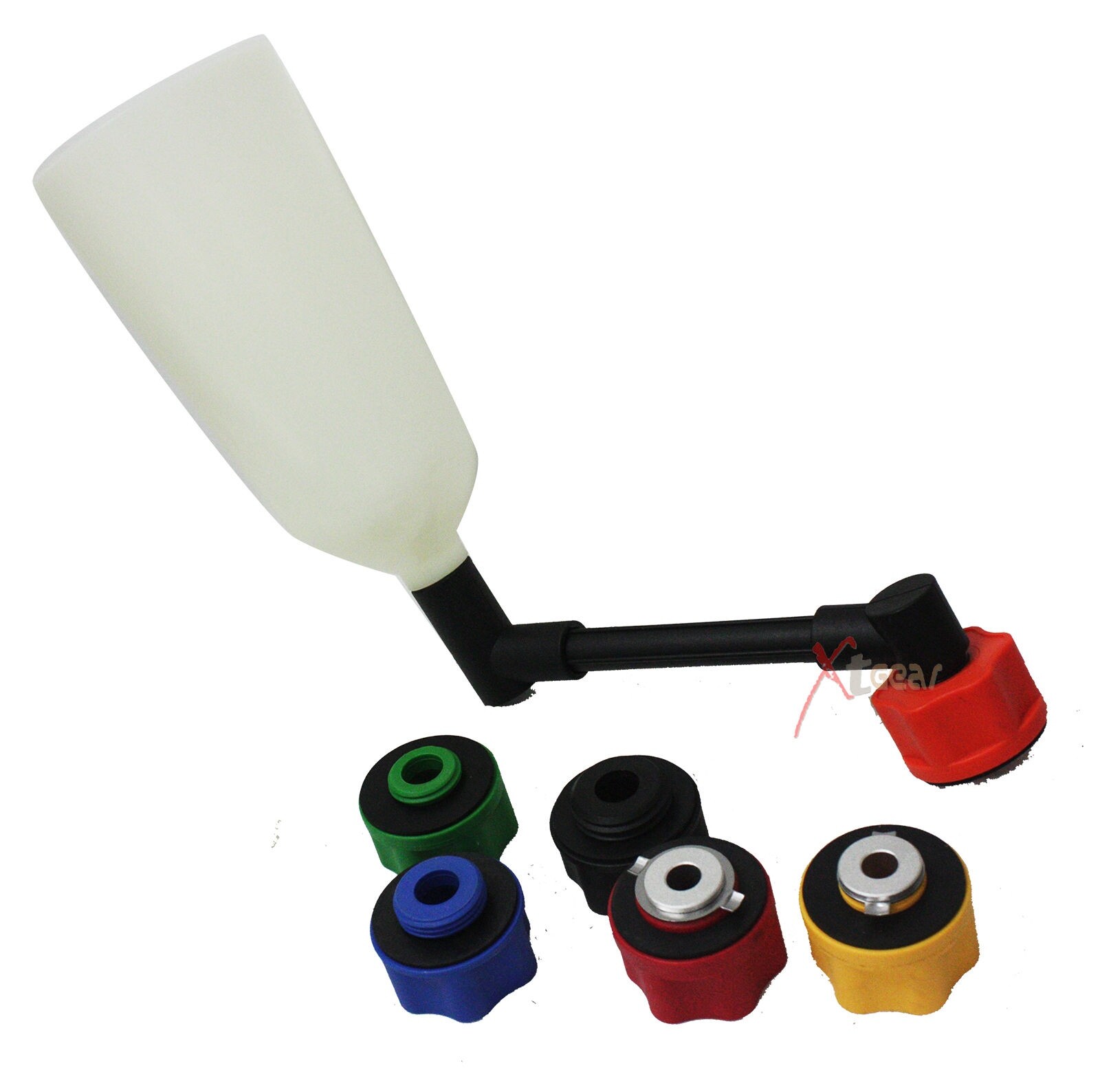 New 8PCS Oil Funnel Filling Kit, 6 Adapters, Automotive Tool for Most Car TrucK