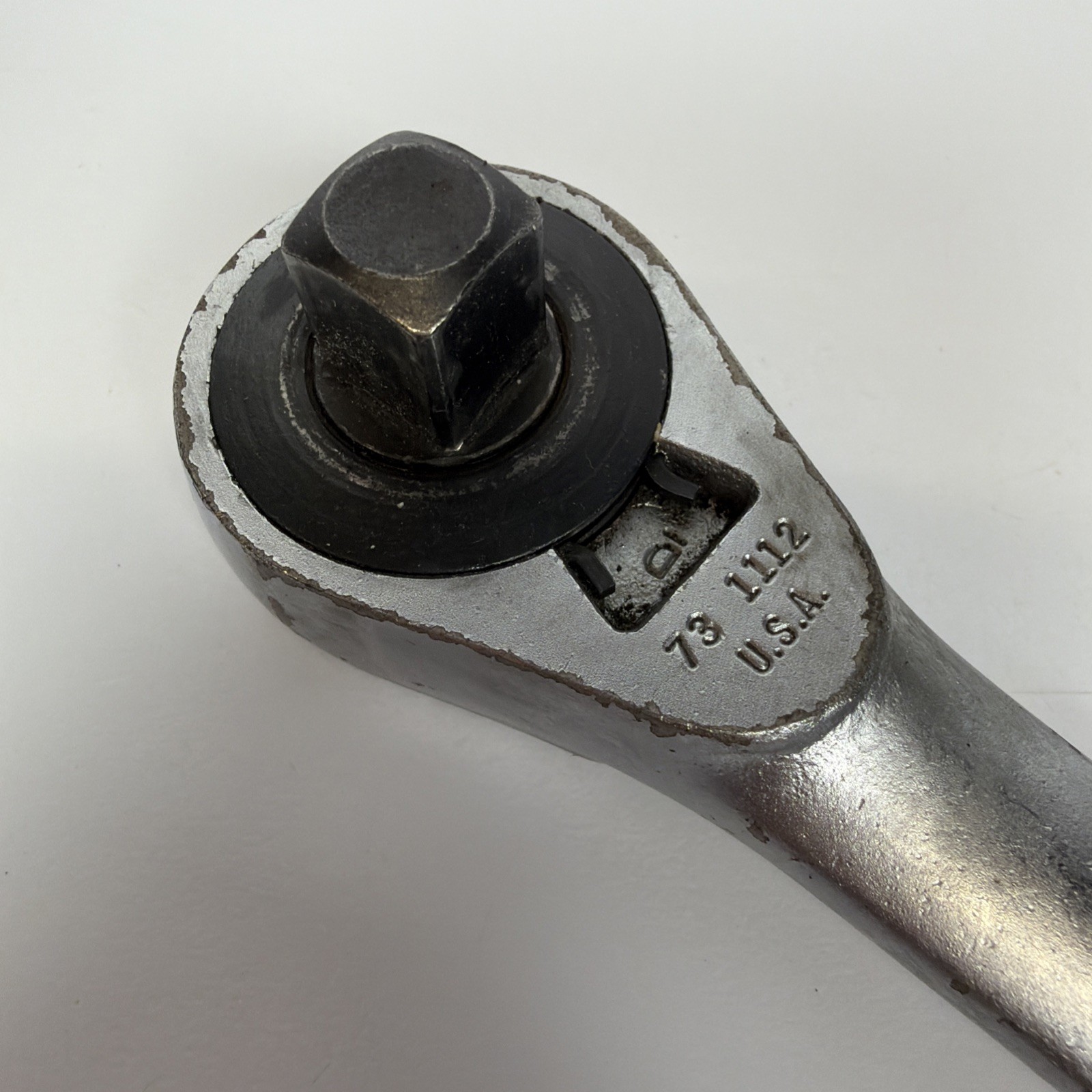 Vintage EASCO 1/2″ drive 10″ Knurled Handle Ratchet 731112 Rare! 73 1112 USA