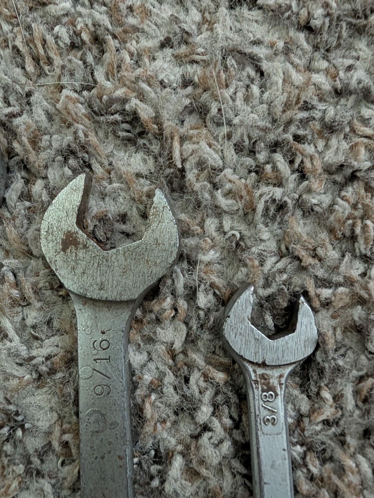 Vintage MAC Tools Combination Wrench Lot C8 C7 C6 C3 11/16 5/8 9/16 3/8 USA