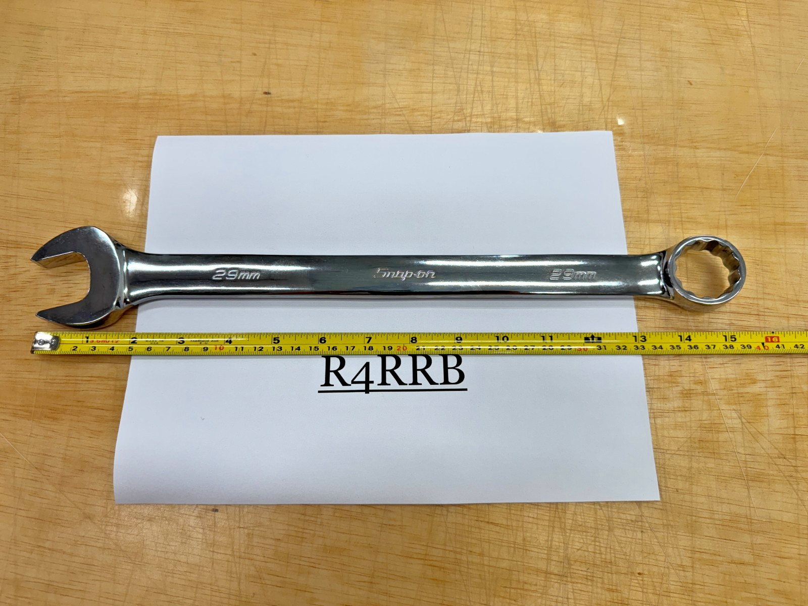 Snap-On Tools USA NEW 29mm Metric Standard 12 Point Chrome Combo Wrench OEXM290B