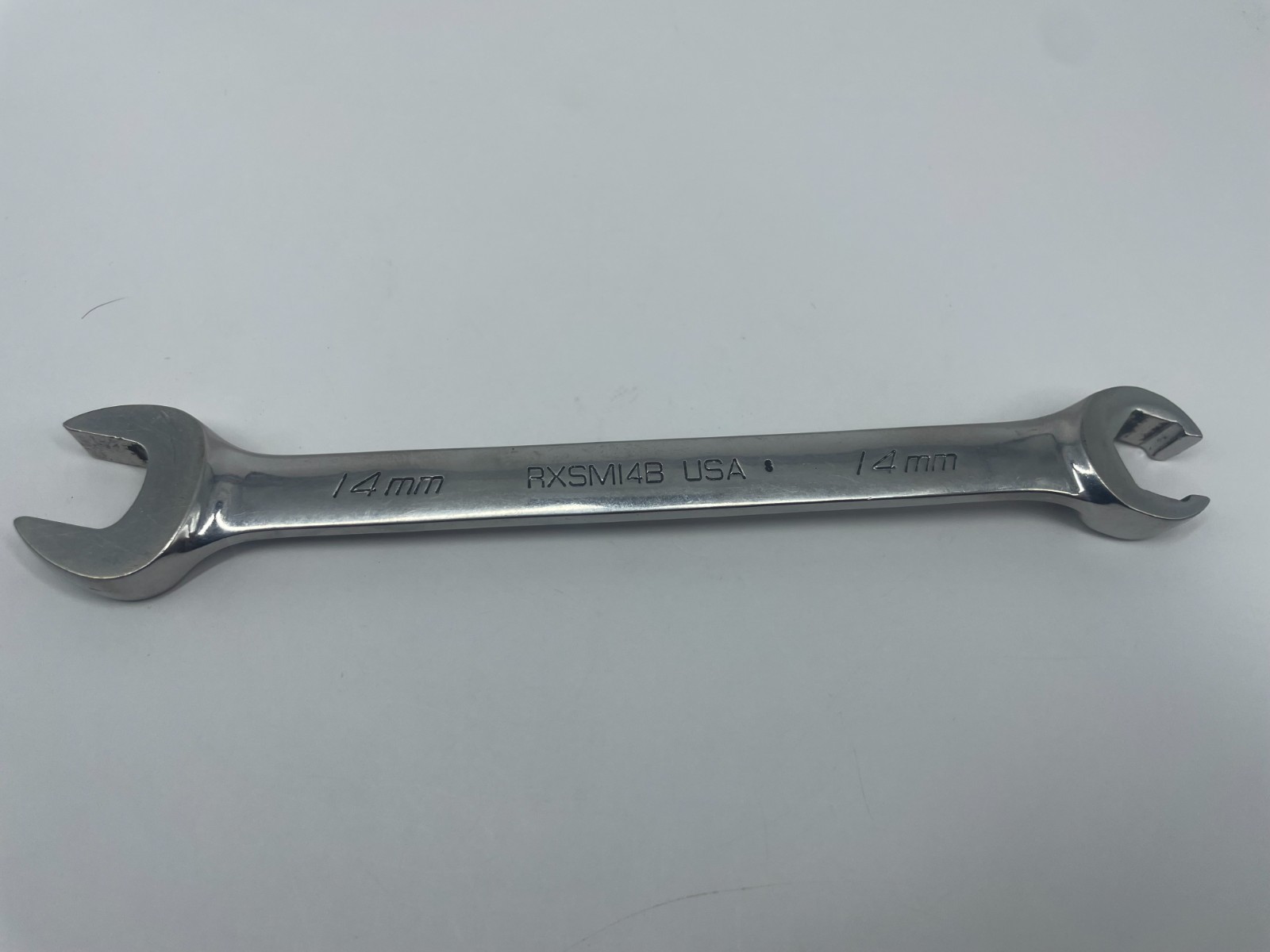Snap-on 14mm Combination Open Flare Nut Wrench RXSM14B Made in USA