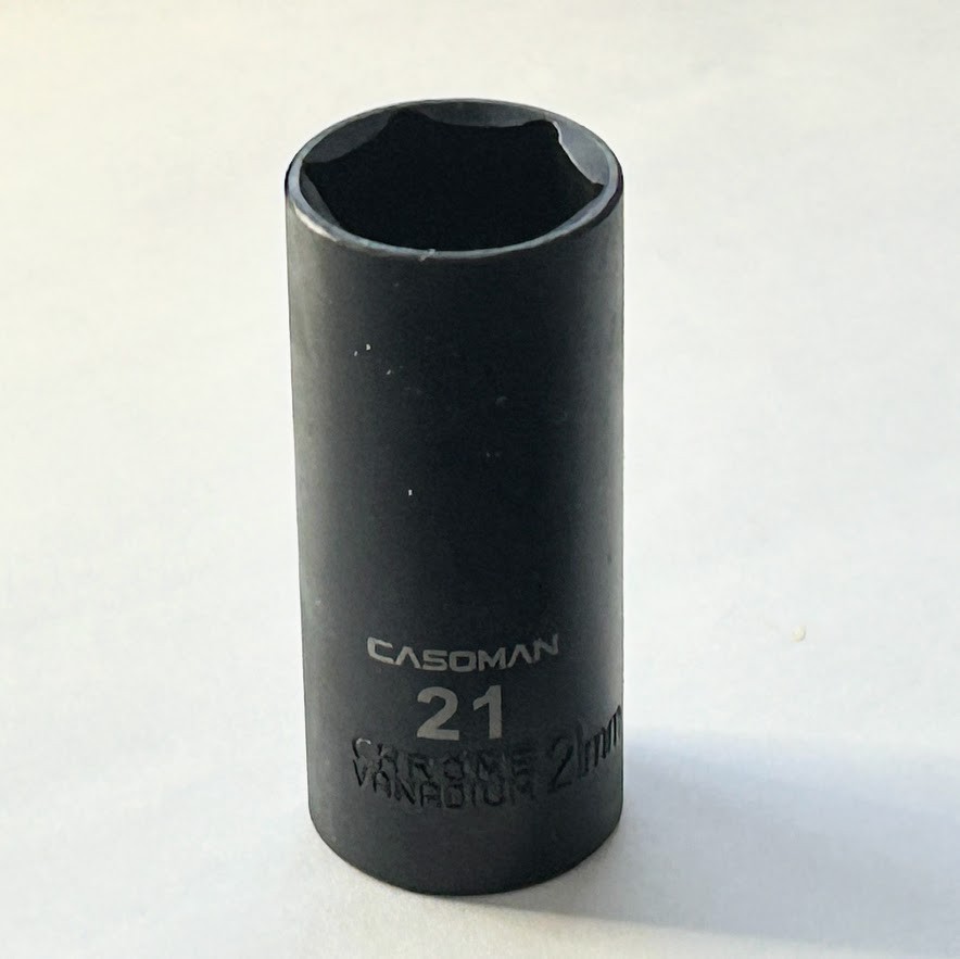 Casoman 21 mm x 3/8″ Dr Deep Impact Socket 6 Point Free USA Shipping