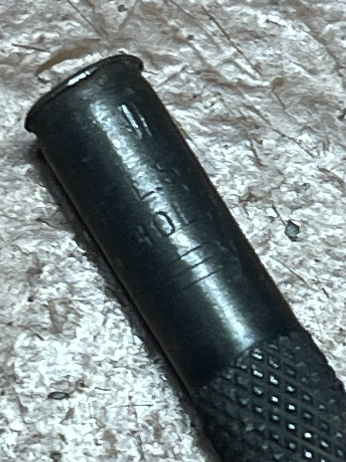 Vintage LS Starrett USA 1/8 In tip 4 Inch Long stubby Short punch Knurled Grip