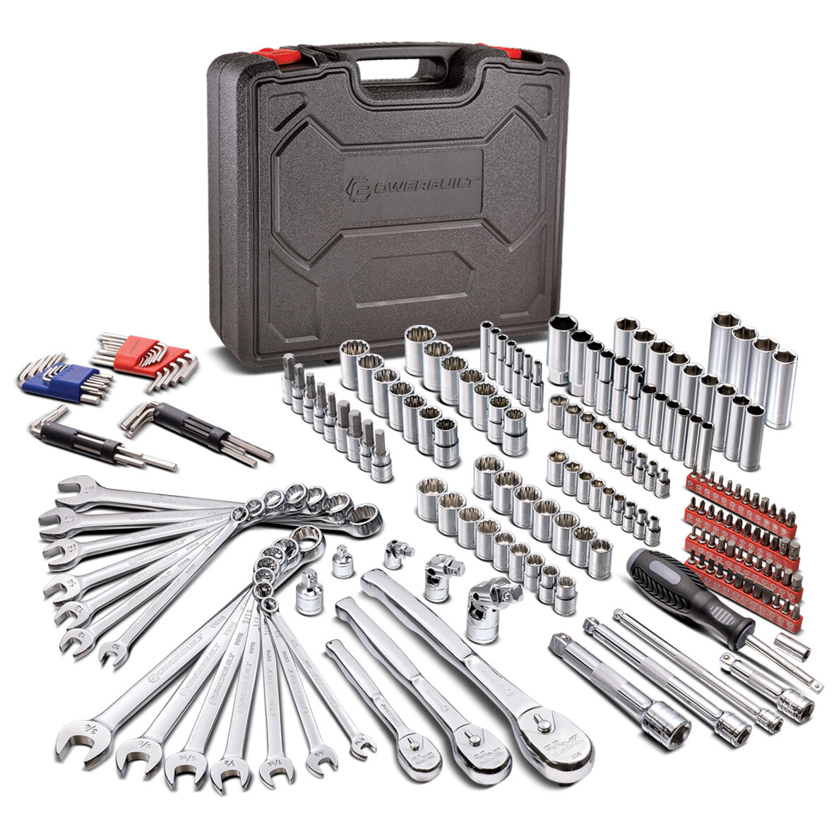 Powerbuilt 200 Piece Master Mechanic’s Service Tool Set – 642472