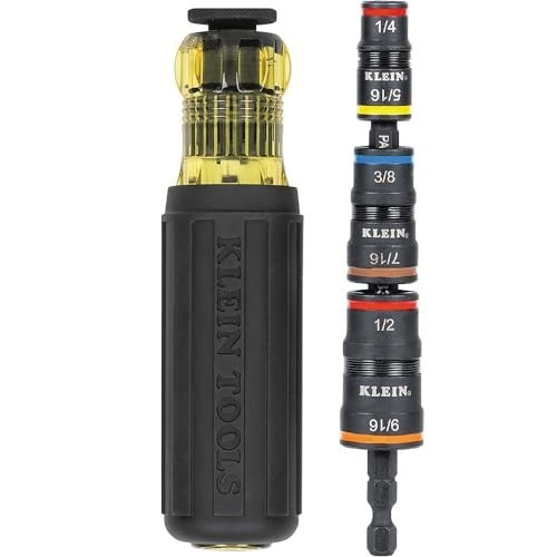 7-in-1 SAE Impact Socket Set, 1/4″ Bit Holder, Flip Socket & Nut Drivers, 6 Size