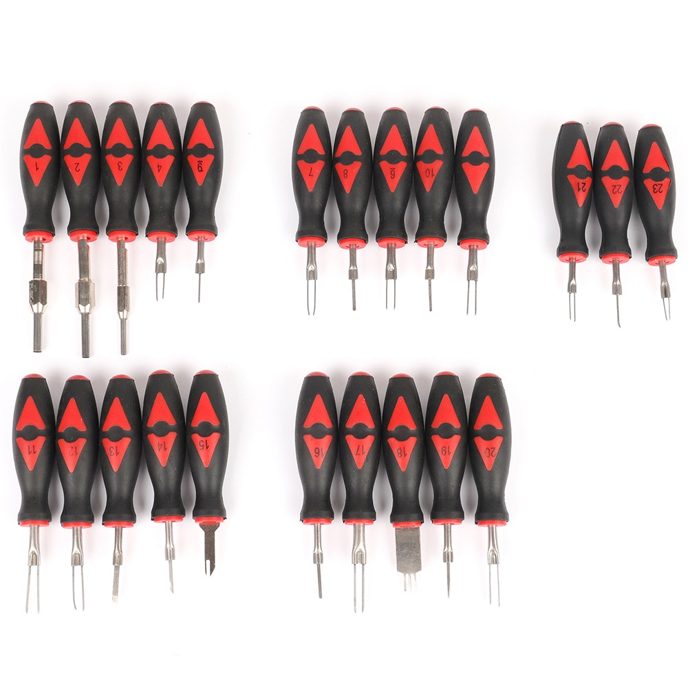 23 Universal Automotive Terminal Release Removal Remover Set Rubber Handle tool
