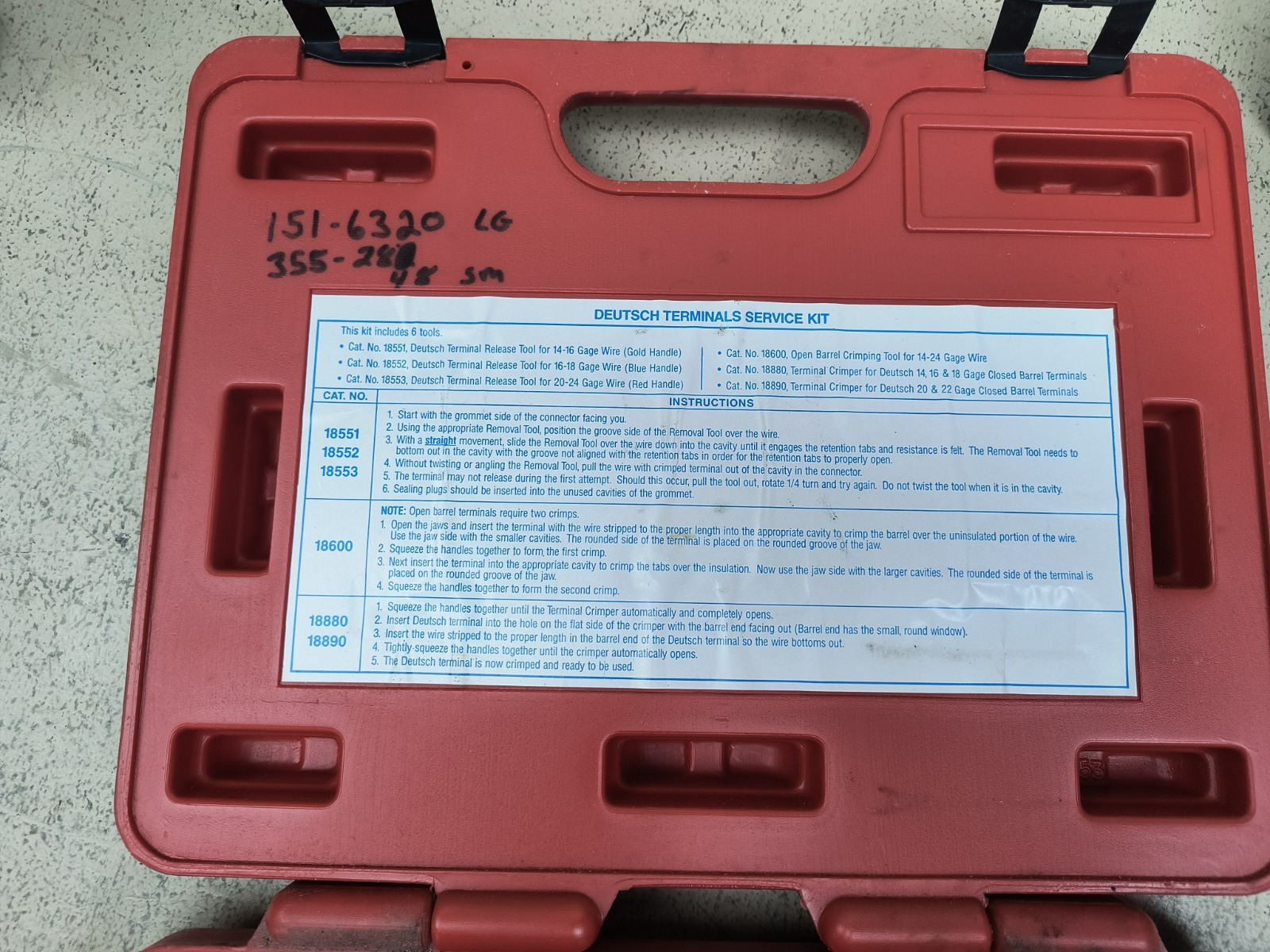 Tool Aid 18650 Deutsch Terminals Service Kit FREE SHIPPING