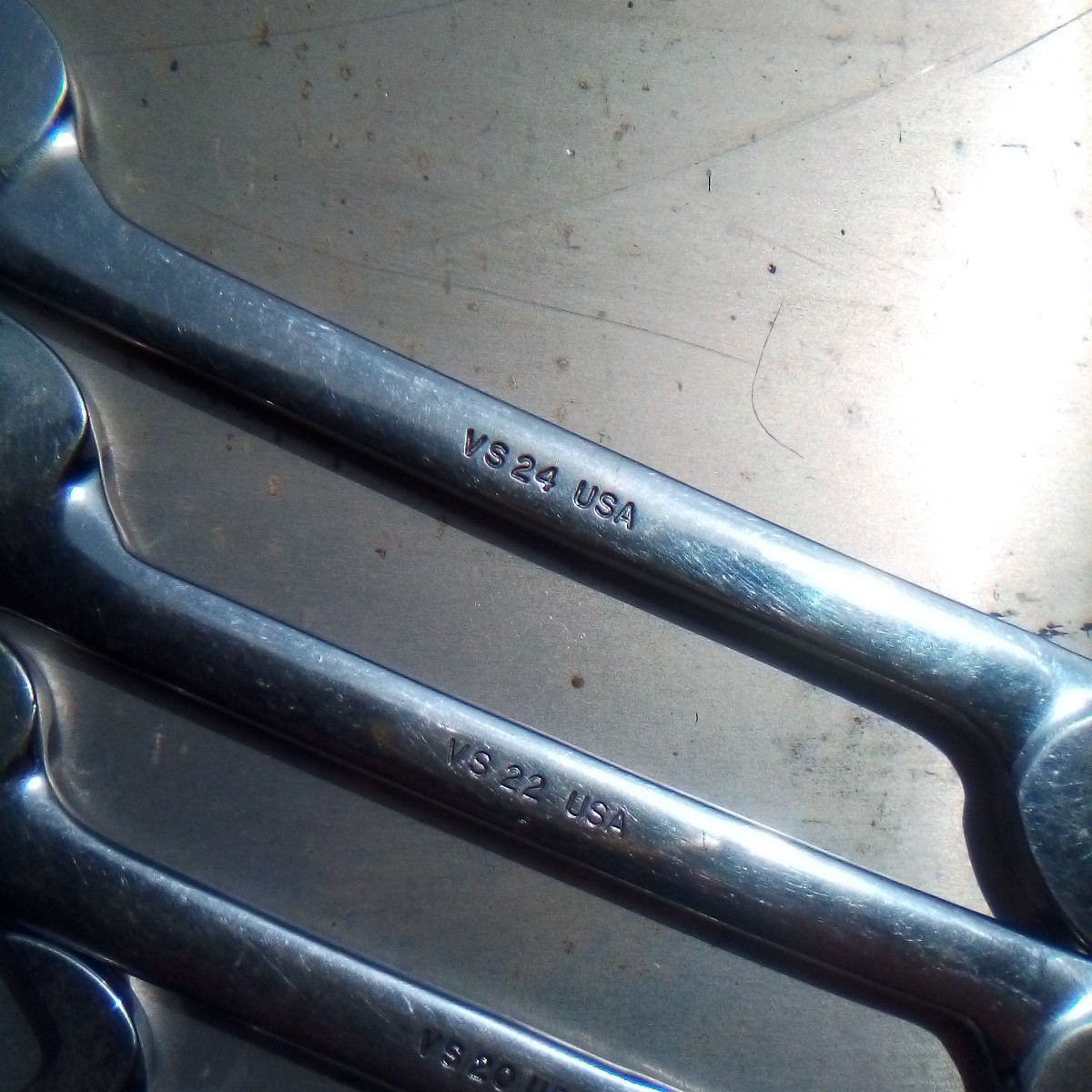 Snap On Tools SAE Four-way Angle Wrench 7 Piece Set VS 807 Lot 1020