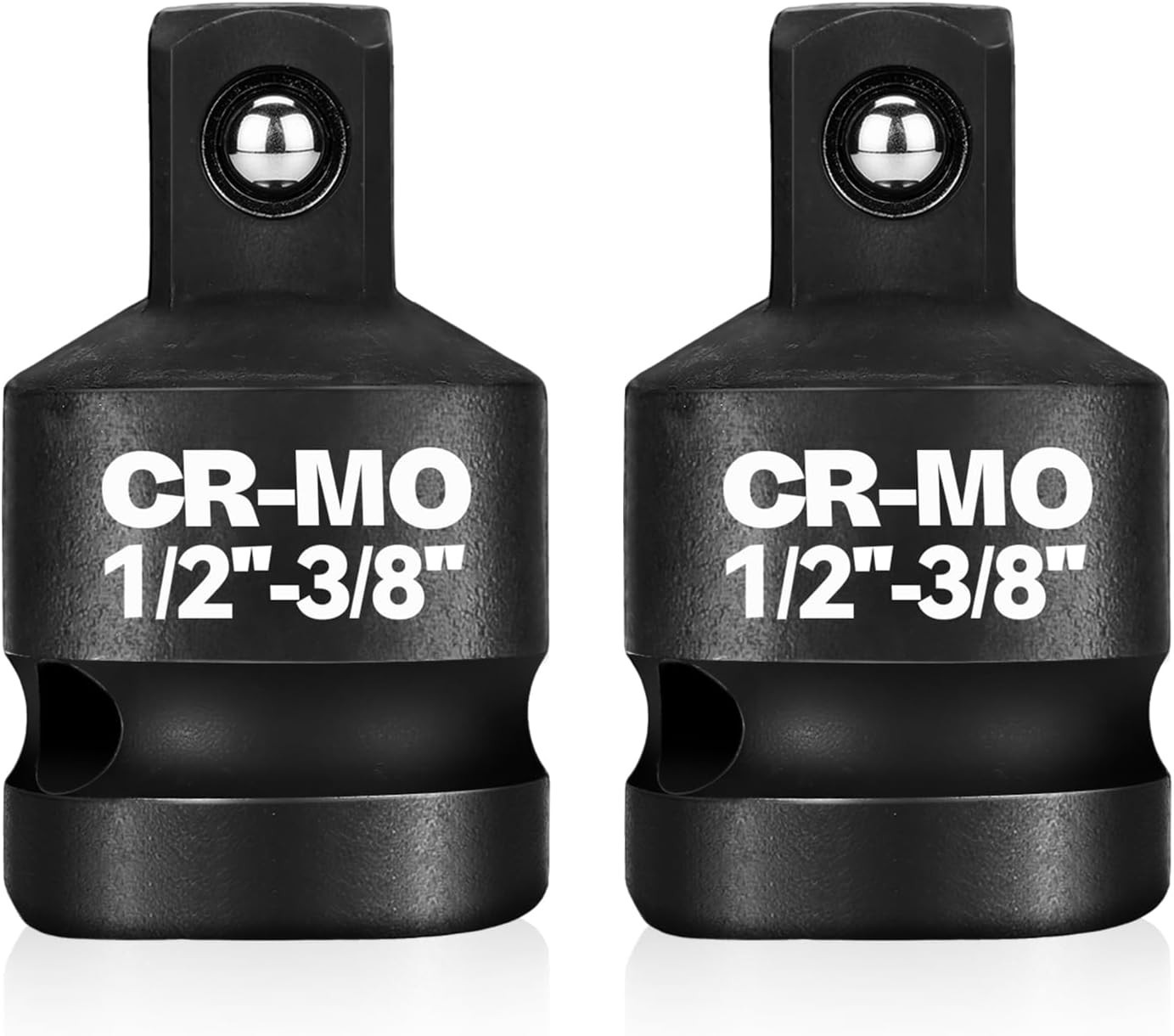 2-Piece Impact Socket Adapter Set 1/2″ to 3/8″ Chrome Molybdenum Steel