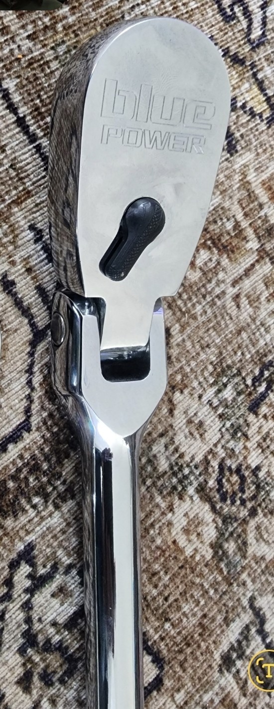 Cornwell bluePower CBRF518H 120 Point 1/2″ Drive Flex-Head Ratchet&Original Grip