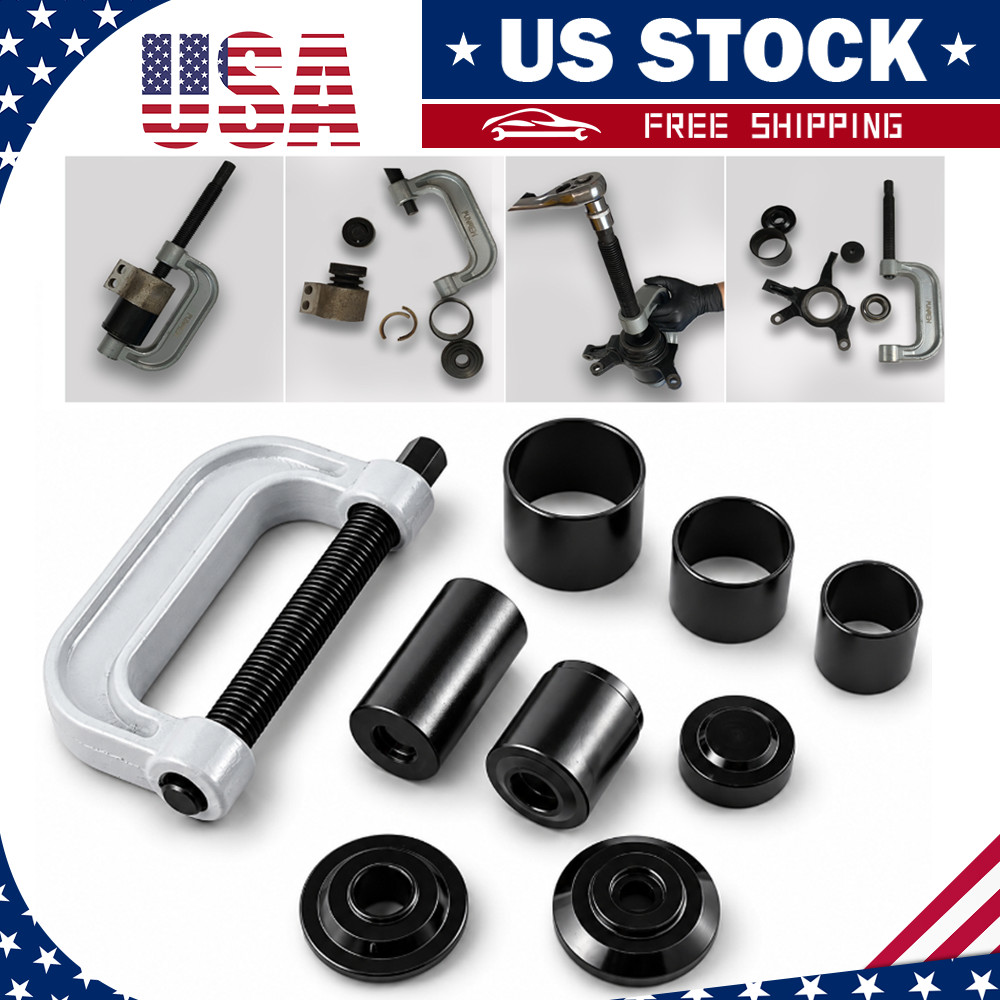 10 pcs Ball Joint Press & U Joint Removal Tool Kit with 4* 4 Adapters 2WD / 4WD