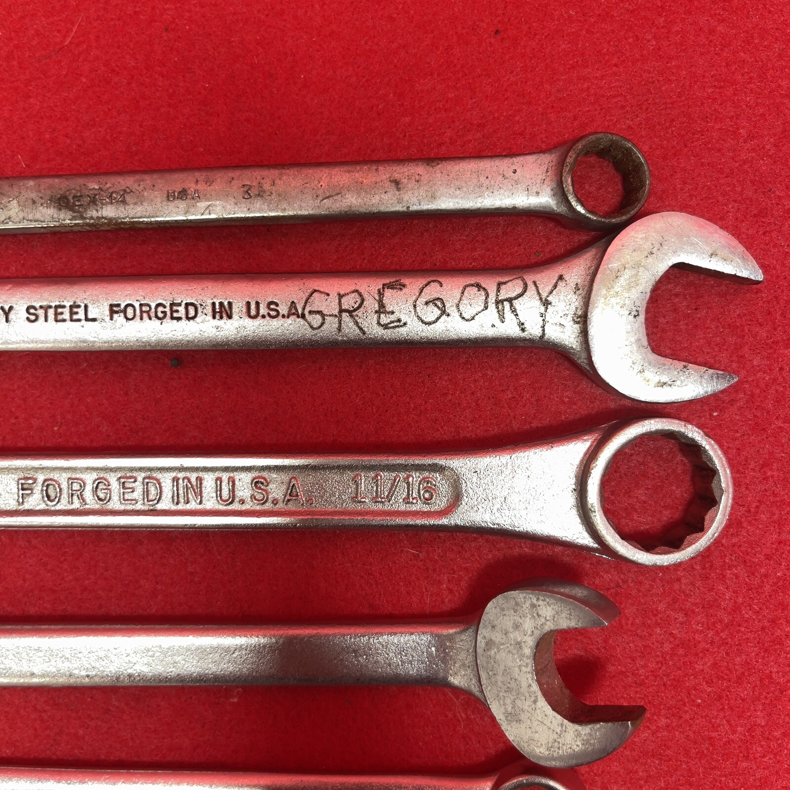 Snap on Lot of 9 MAC Proto Sears BluePoint Bonney Combination Wrenches Mechanic