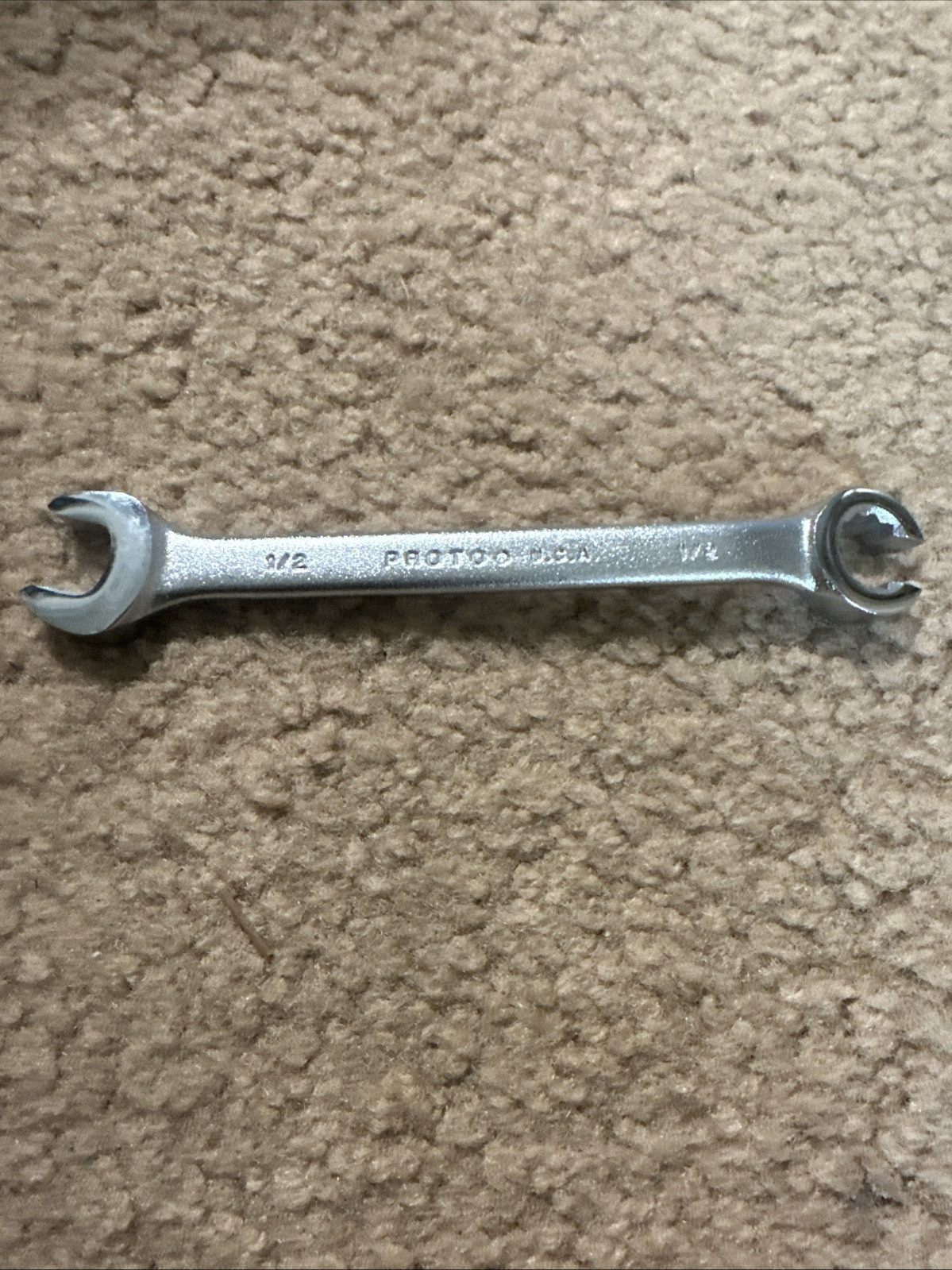 Proto 1/2″ SAE Combination Open End and Flare Nut End Wrench 3753 Free Shipping