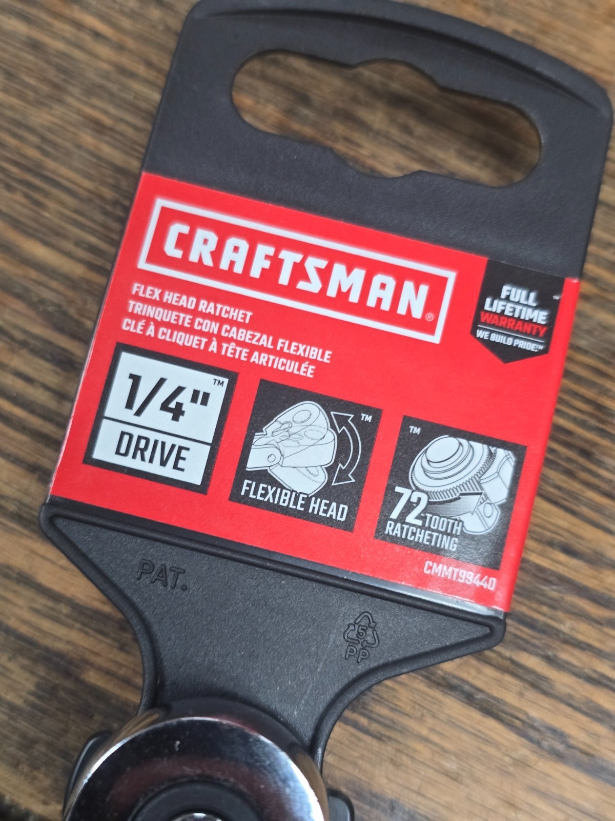 🛠️ Craftsman 1/4 Inch Drive Flex Head Ratchet 72 Tooth * CMMT99440