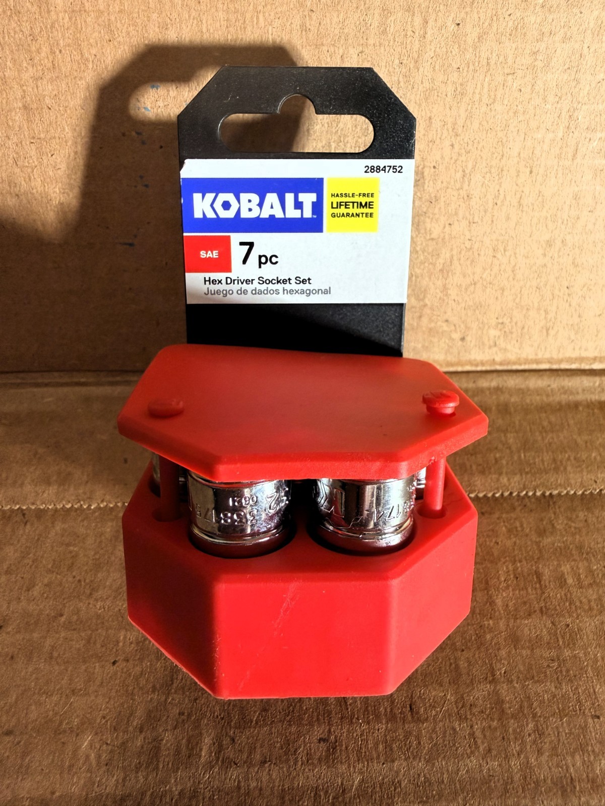 NEW Kobalt 7 pc SAE 3/8-in Drive Hex Bit Driver Socket Set Chrome 81721 2884752