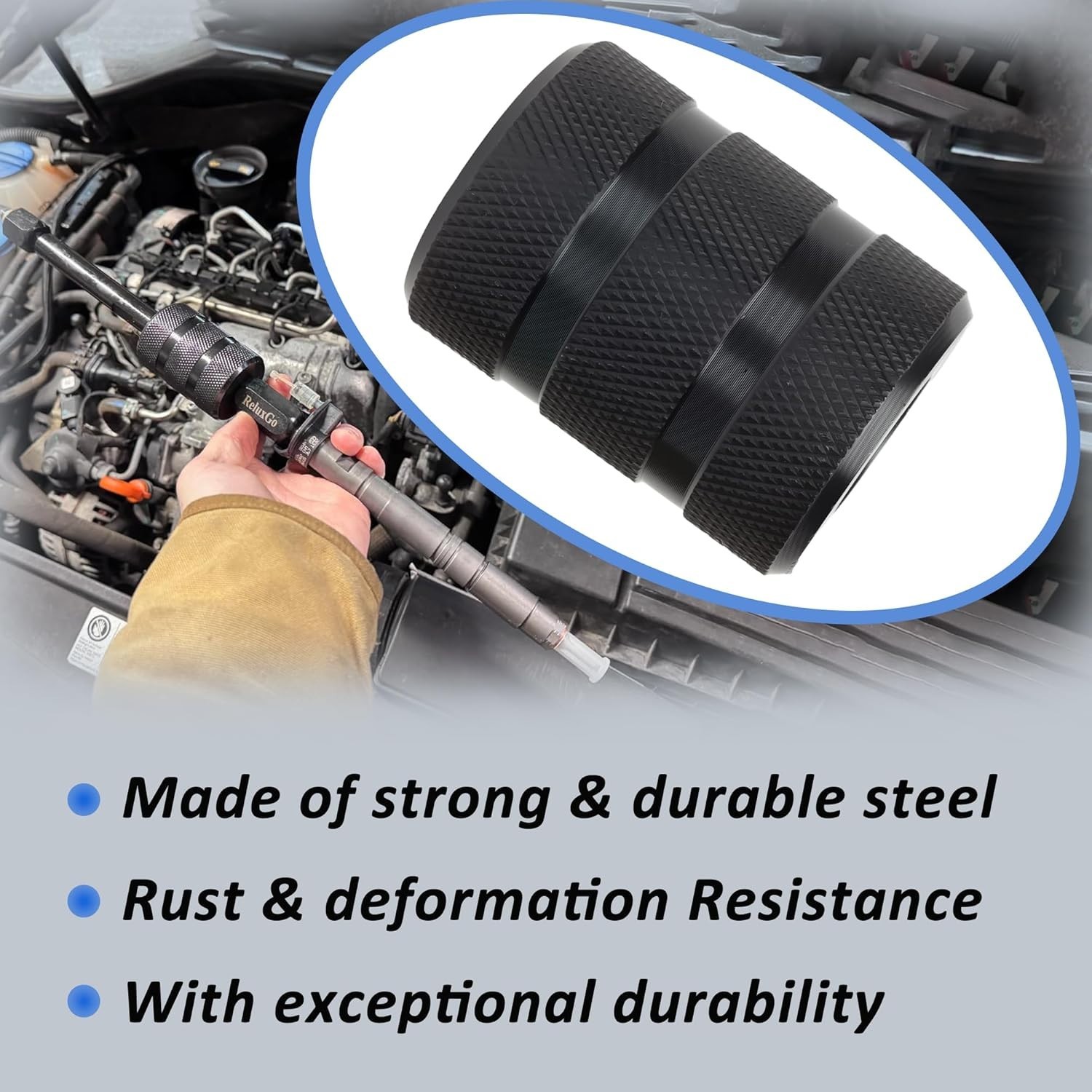 Diesel Injector Puller Tool with Slide Hammer, Common Rail Injector Remover w…