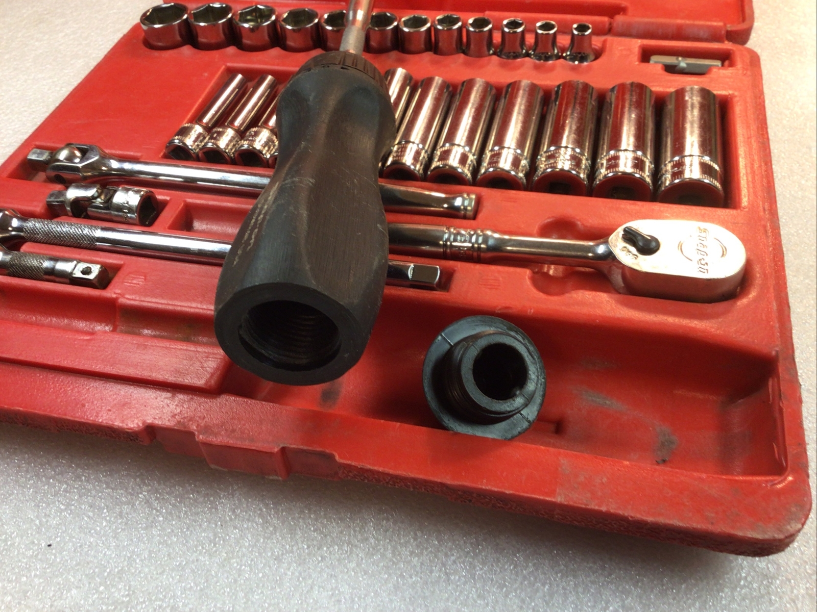 Snap On#131TMPB-31Pc.1/4”Dr.,6 Pt. Metric Deep/Shallow Gen. Svc. Socket Set-MINT