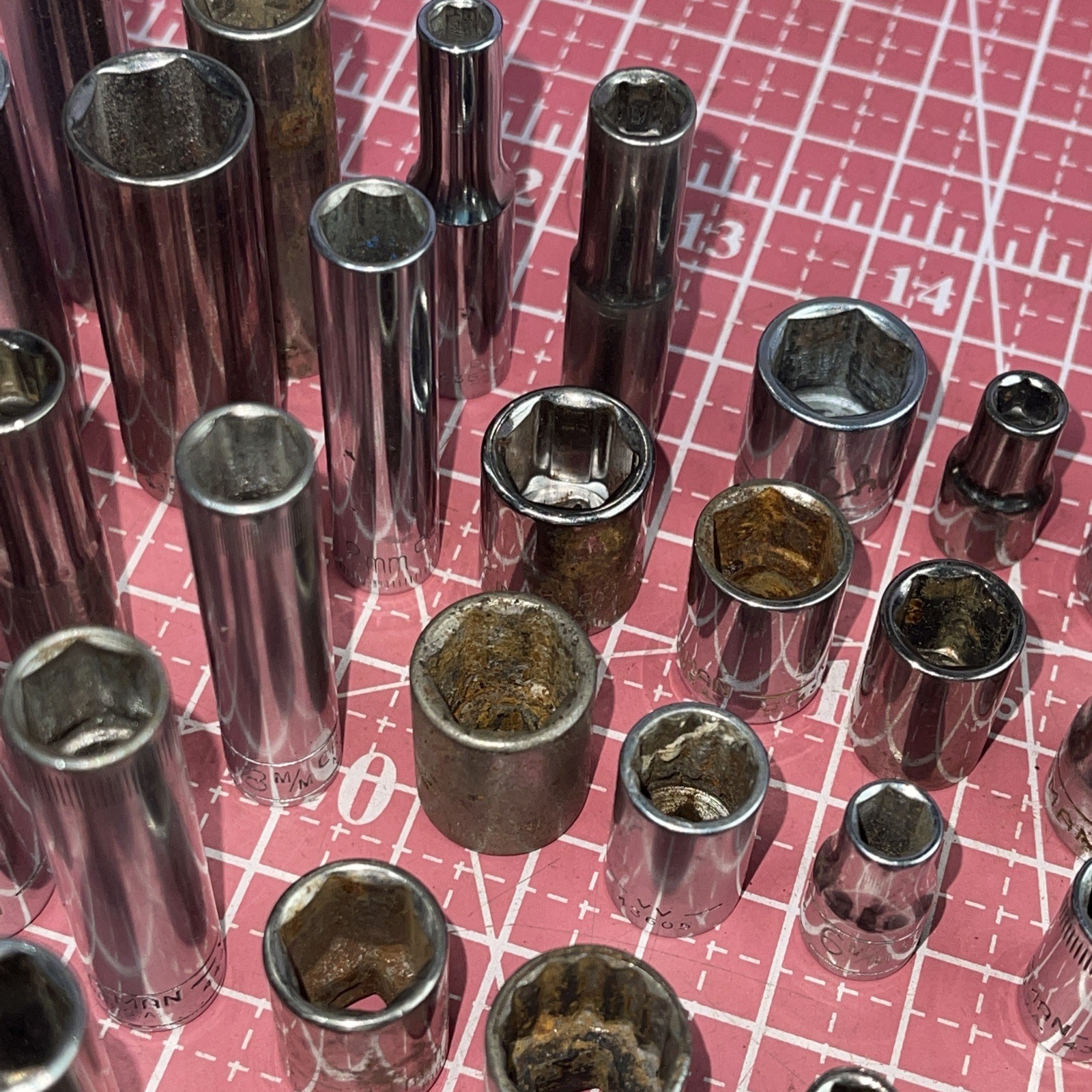 Sears Craftsman USA 150 Piece 1/4” Drive Metric SAE Socket Lot Deep 1/4 6 12 Pt