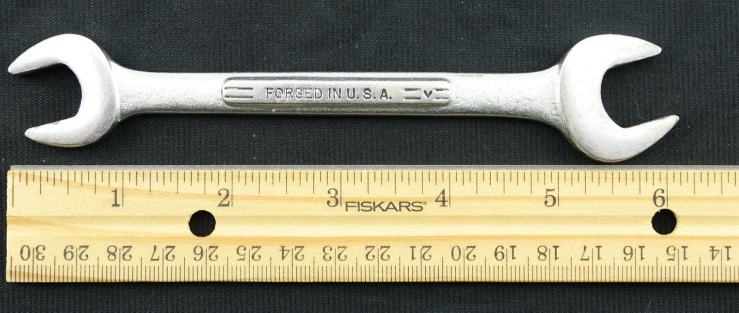Craftsman =V= Series 1/2″-9/16″ Double Open End Wrench USA