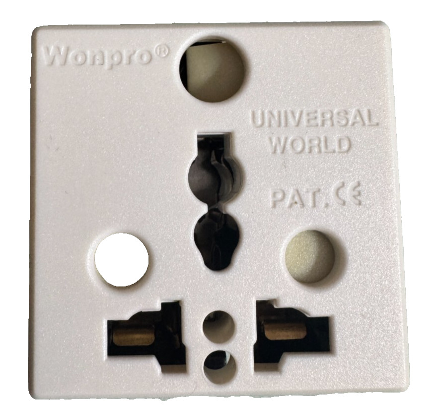 BRAND NEW 16AMP SOCKET WONPRO EURO PIN FLAT PIN SOCKET THREE PIN