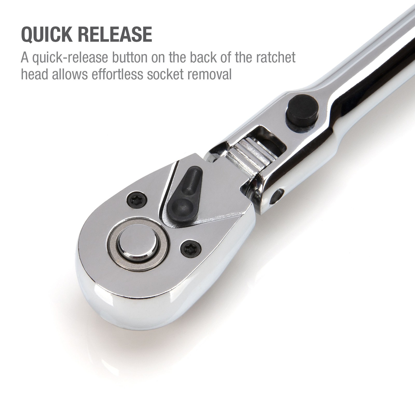 Steelman 3/8-in Drive 72-Tooth 180° Flex-Head Ratchet with 18-in Handle 60574