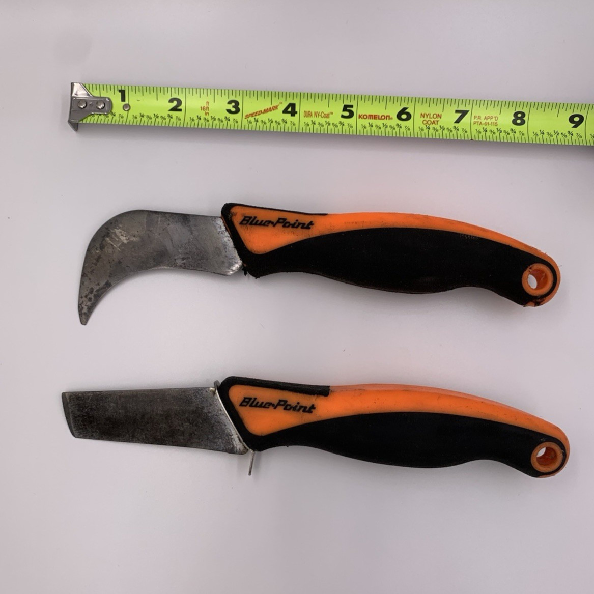 Blue Point / Snap On Tools -ORANGE- 2pc Automotive/Industrial Knife Set