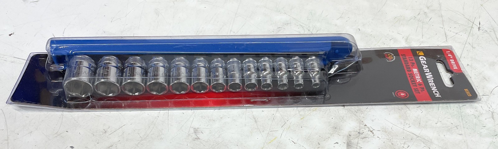 GearWrench 6 Point Standard Metric Socket Set, 1/4″ Drive, 13-Piece, 80302D