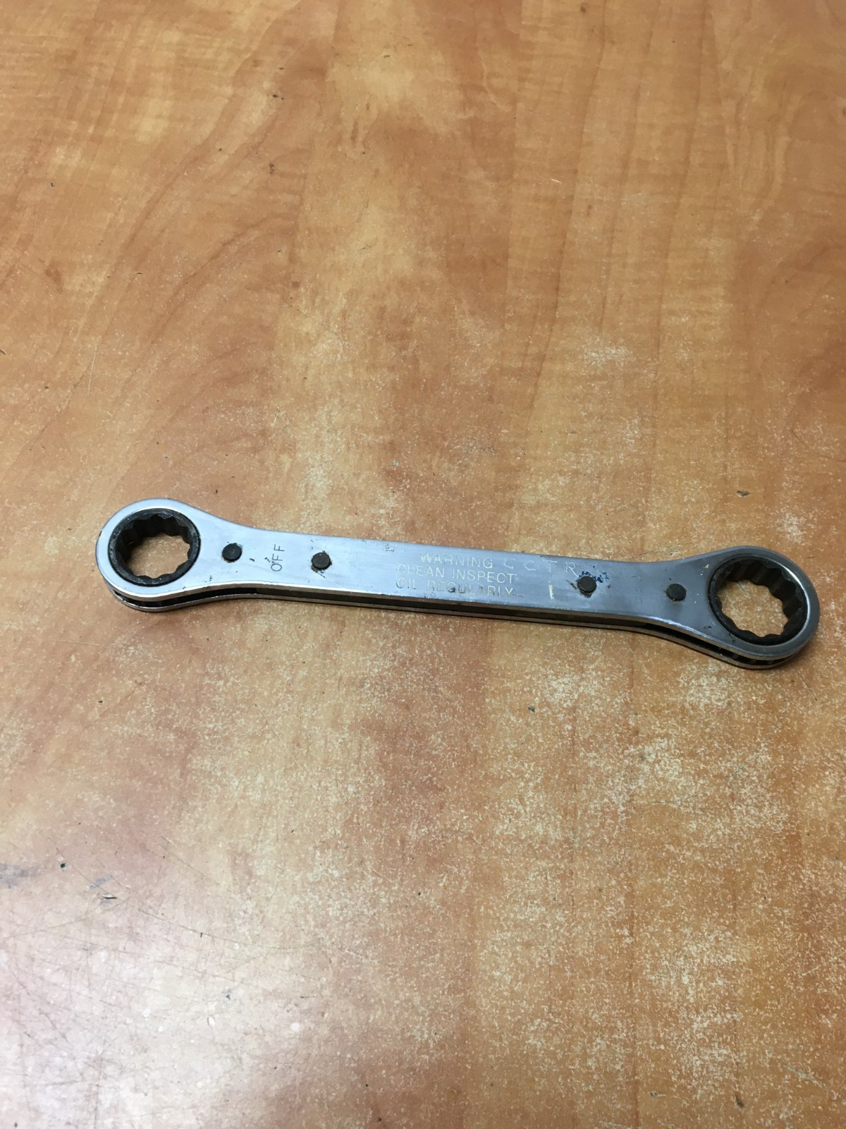 Snap On R2428A Double Box End Ratcheting Wrench 3/4″ 7/8″