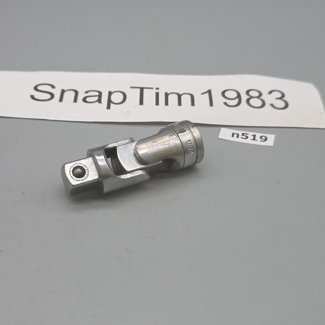 Snap On Tools S-8 1/2 Drive Universal Joint Swivel Wobble Chrome Adaptor