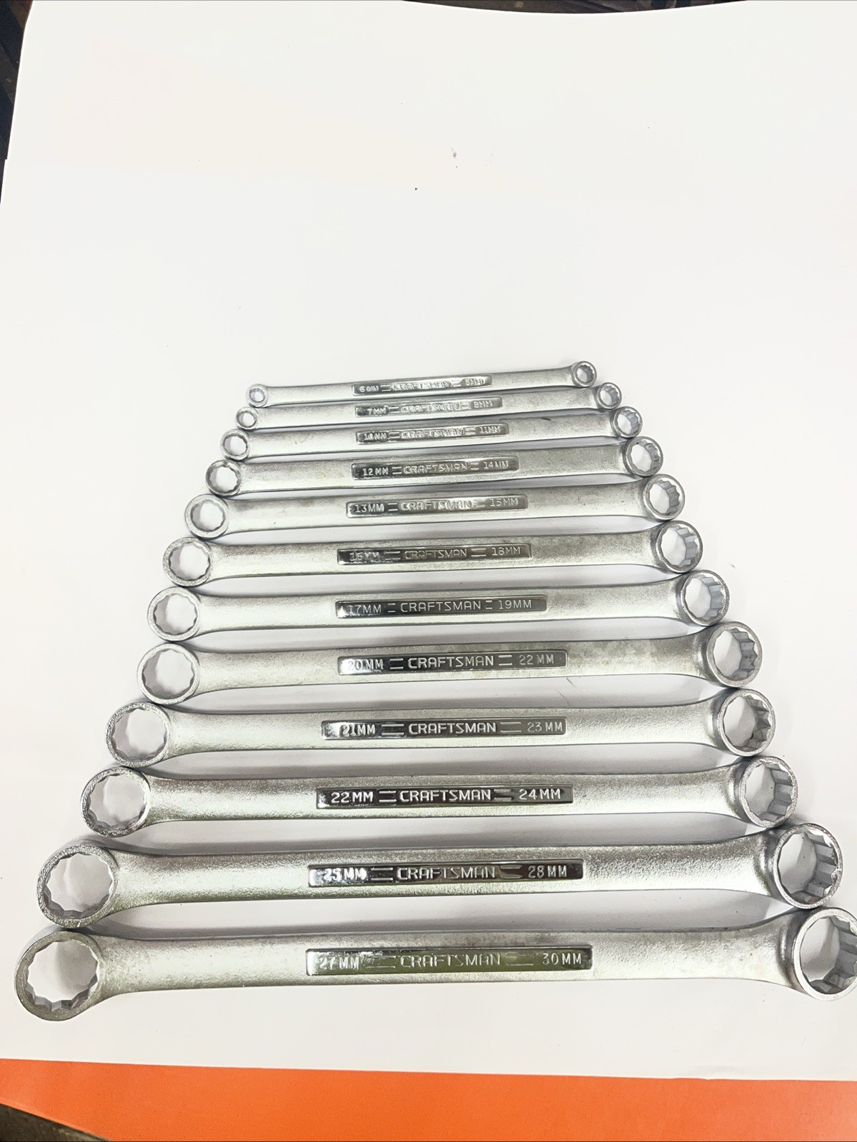 Craftsman Metric Double Box End Wrench Set 12 Point 6mm -30mm 12pc USA BIN READ