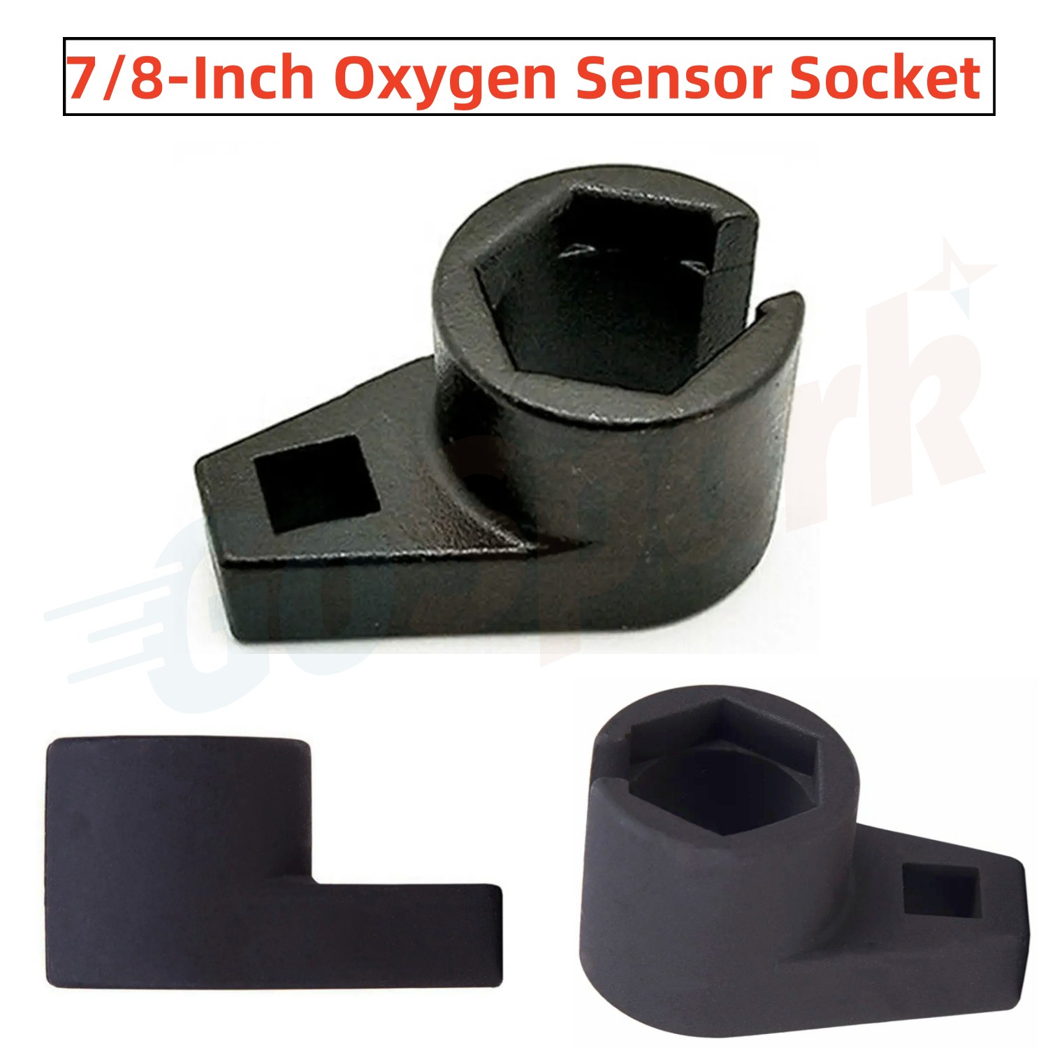 7/8-In 22mm Offset Oxygen Sensor 02 O2 Socket Wrench Removal Tool Drive 3/8″