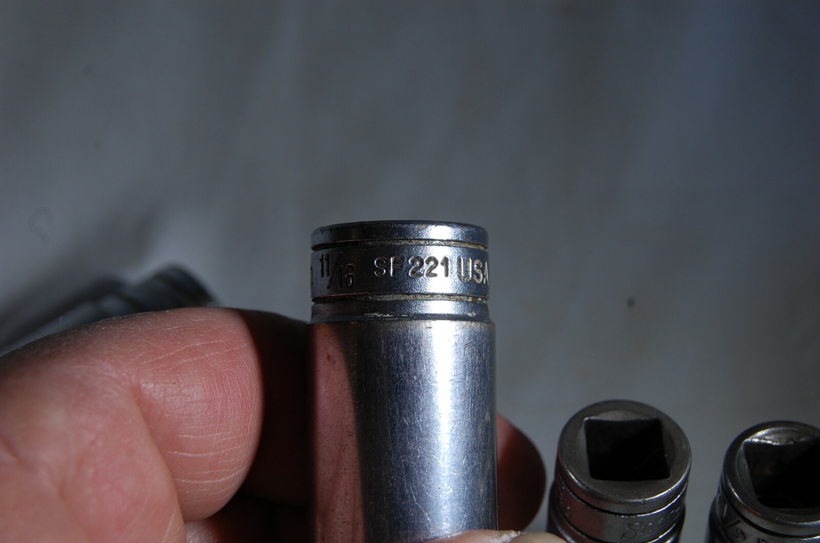 SNAP ON Sockets 3/8″ Drive-SF221 11/16, SF161 & SFS161 1/2- 1/2″ Drive TS241 3/4