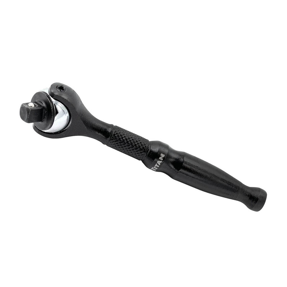 Titan 11313 1/4″ Drive Swivel Head Micro Ratchet Black