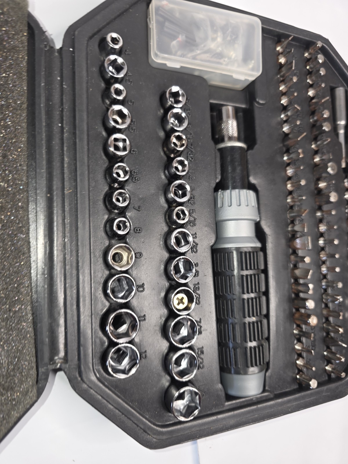 Multi-Bit Screwdriver & Socket Set | Metric & SAE | Sockets + Bits + Case