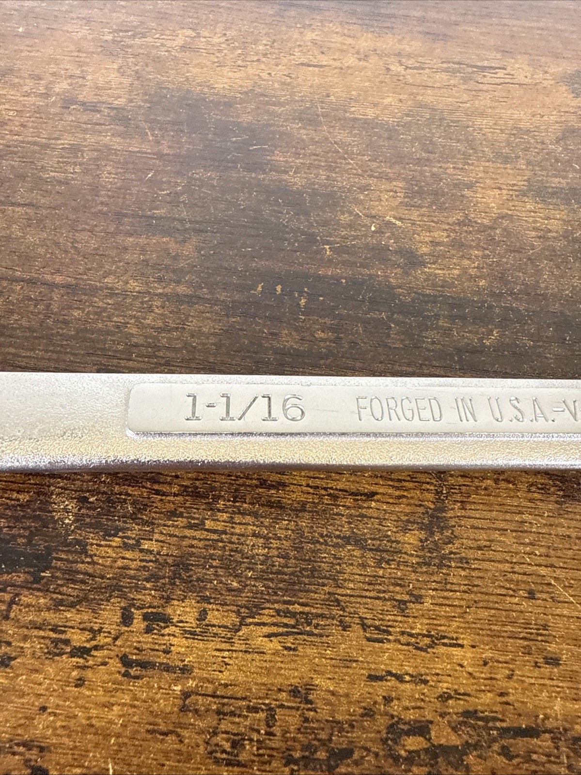Craftsman V‑44706 1‑1/16″ SAE Combination Wrench 12‑Point USA Vintage Engraved