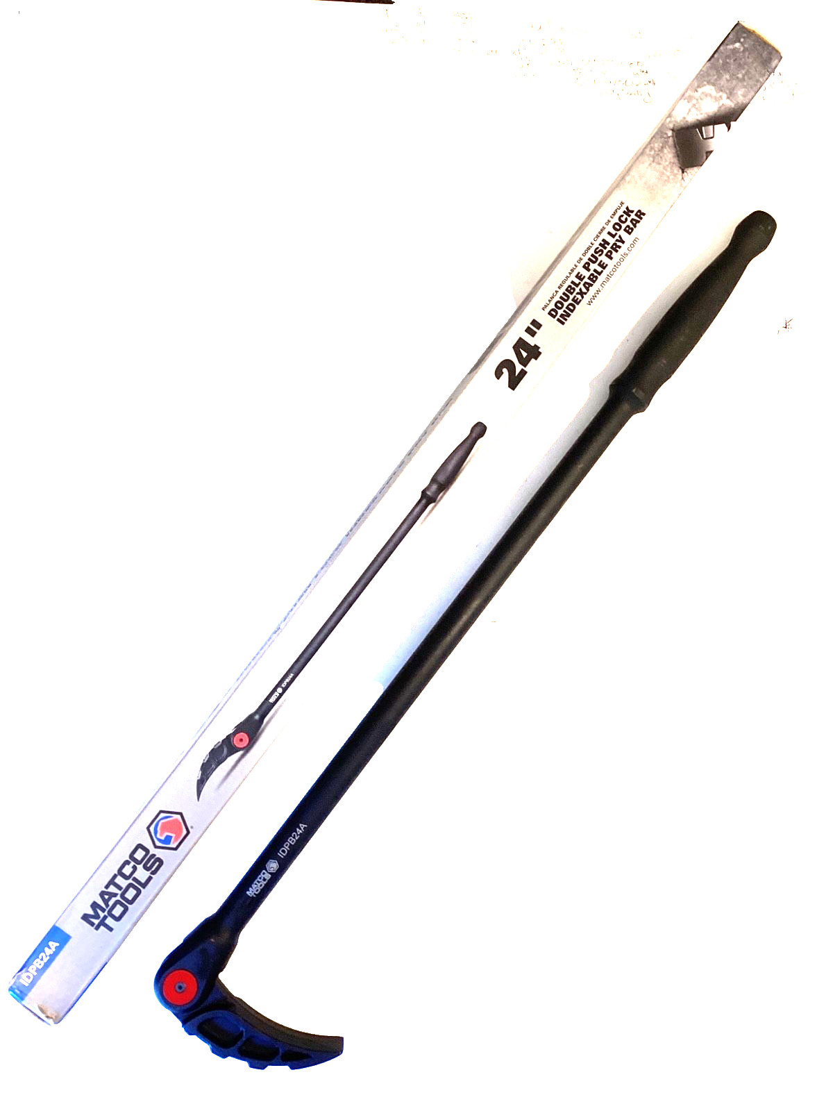 Matco Tools NEW Double Push Lock 180° Pivot Indexable Snap Lock Pry Bar IDPB24A