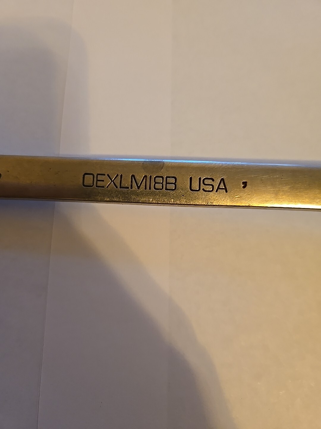 Snap On 18MM 12PT Long Chrome Combination Wrench OEXLM18B